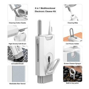 Cepillo de limpieza 8 en 1 multiusos para baño, cocina y auto