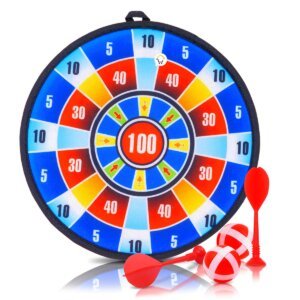 Tablero dardos espuma seguro para niños con dardos adhesivos