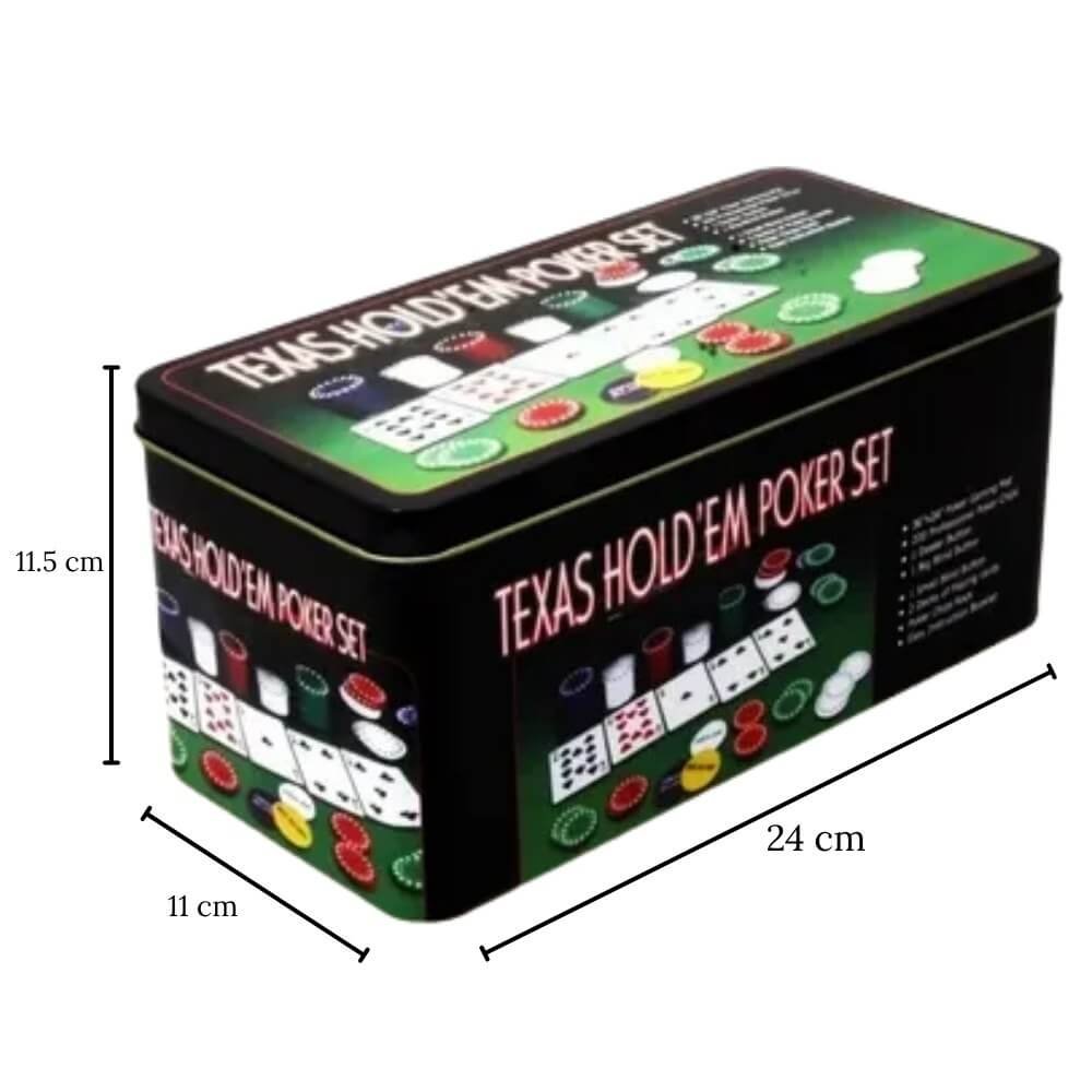 Set de Póker Tipo Casino Texas Holdem | Juego de Mesa Interactivo con Fichas y Cartas - Imagen 3